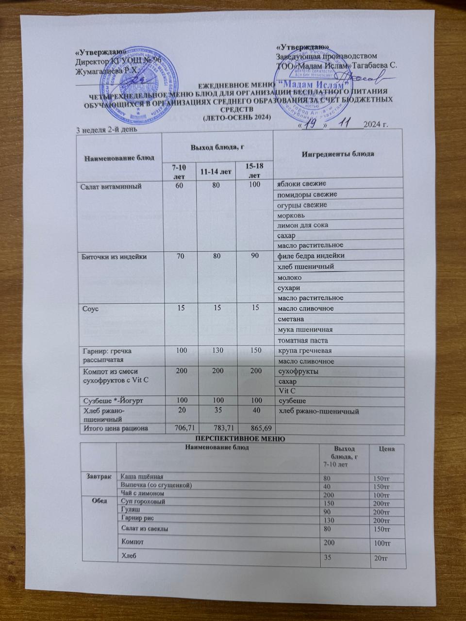 "Меню 19.11.2024"