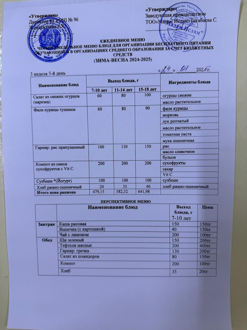 "Меню 24.01.2025"