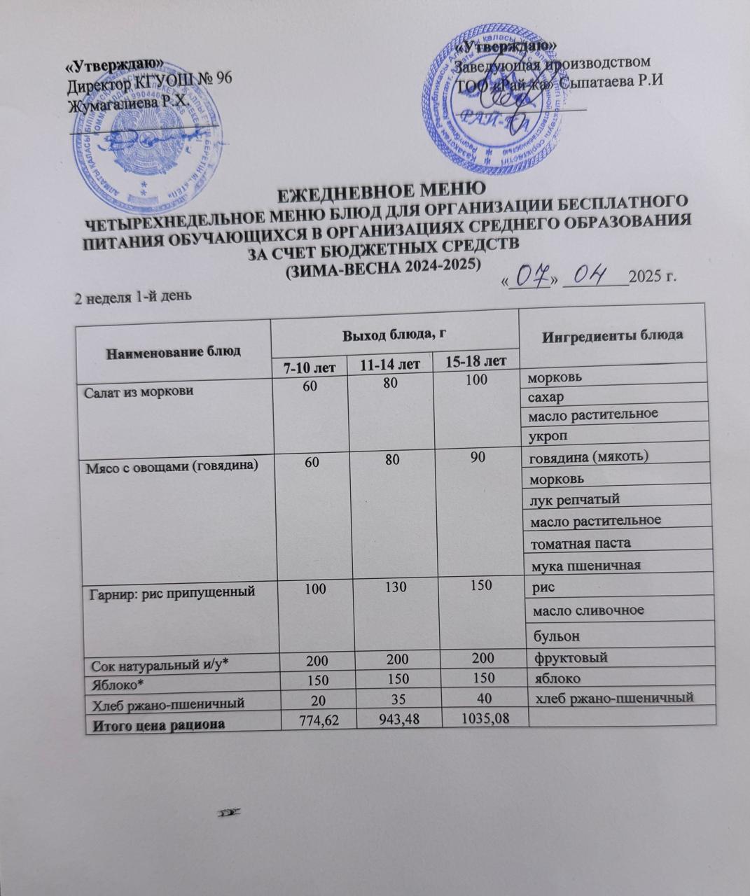 "Меню 07.04.2025"